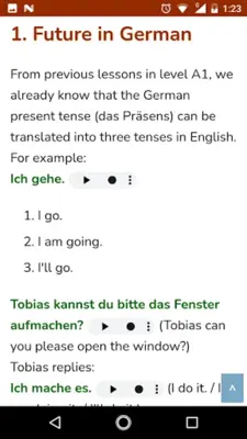 German A2 android App screenshot 0