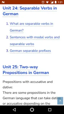 German A2 android App screenshot 1